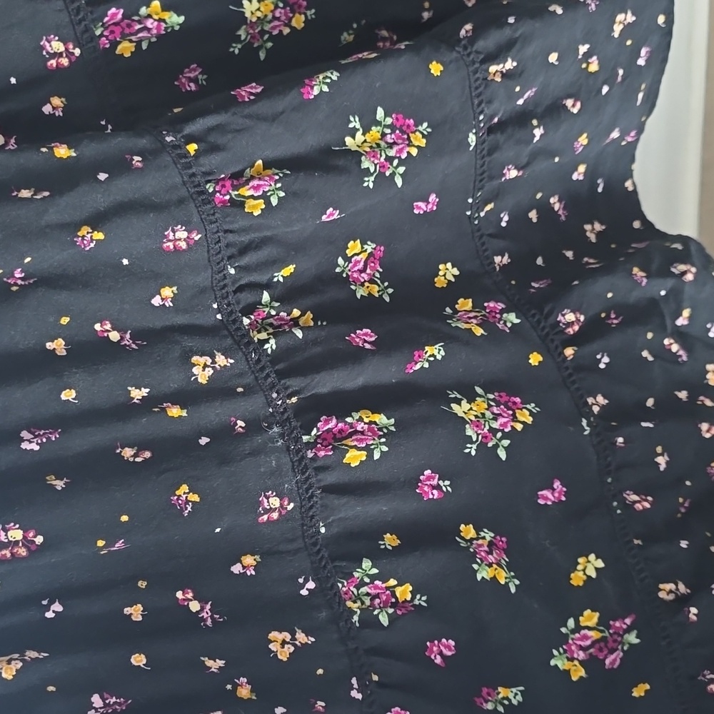 Wild Fable Black Floral Dress Size Large - Picture 5 of 5
